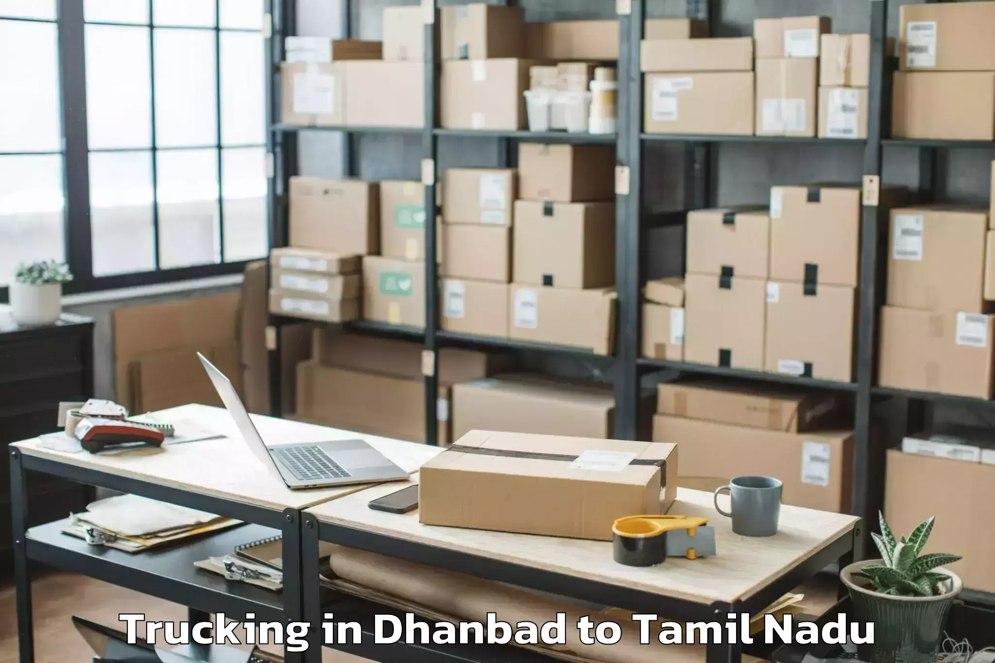 Easy Dhanbad to Kagithapuram Trucking Booking